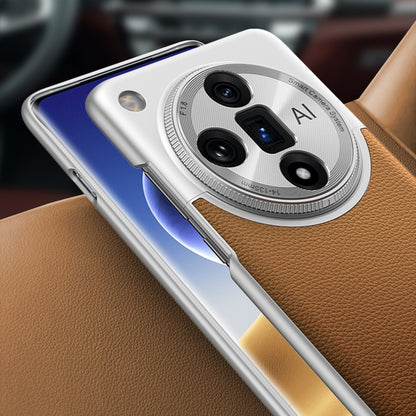 For OPPO Find X7 Ultra GKK Mortise-Tenon Connection Contrast Color Leather Shockproof Phone Case(Blue) - OPPO Cases by GKK | Online Shopping UK | buy2fix