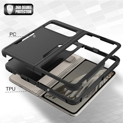 For Google Pixel Fold 2 in 1 PC + TPU Phone Case(Black) - Google Cases by buy2fix | Online Shopping UK | buy2fix