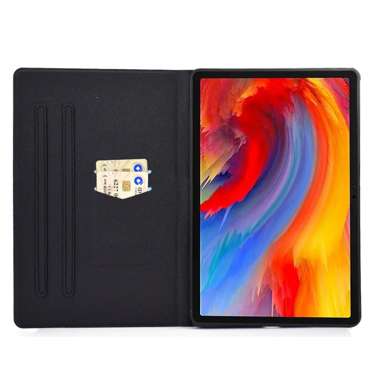 For Lenovo Tab M11 / Xiaoxin Pad 11 2024 Electric Pressed Colored Drawing Smart Leather Tablet Case(Retro Butterflies) - Lenovo by buy2fix | Online Shopping UK | buy2fix
