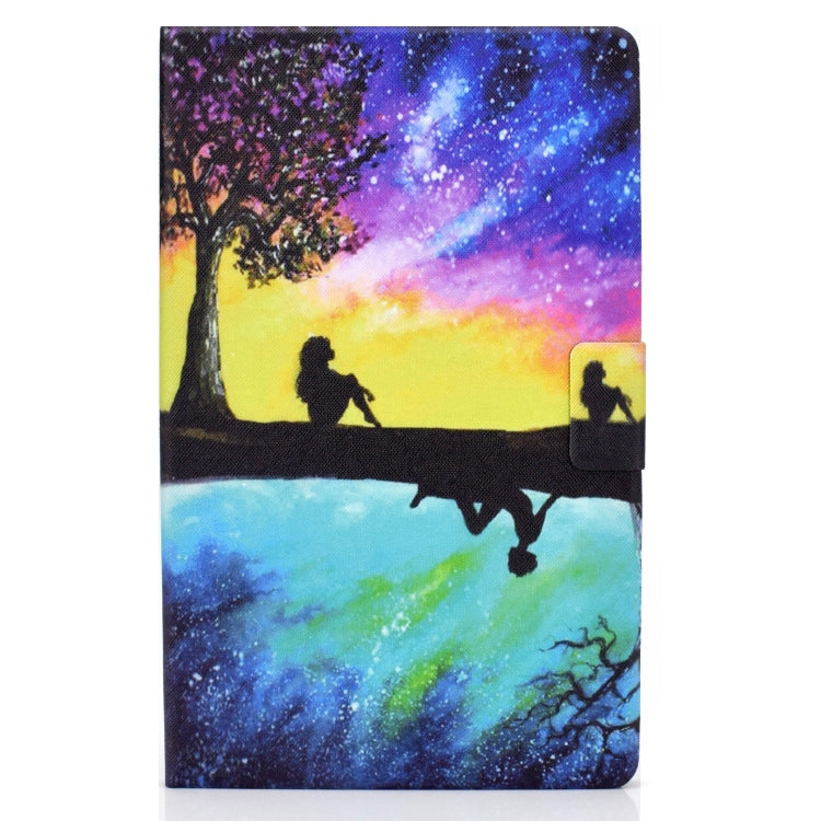 For Lenovo Tab M11 / Xiaoxin Pad 11 2024 Electric Pressed Colored Drawing Smart Leather Tablet Case(Starry Sky Reflection) - Lenovo by buy2fix | Online Shopping UK | buy2fix