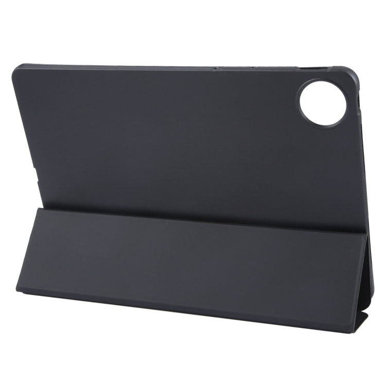 For Huawei MatePad Pro 11 2022/2024 Tri-fold Silicone Leather Tablet Case(Black) - Huawei by buy2fix | Online Shopping UK | buy2fix