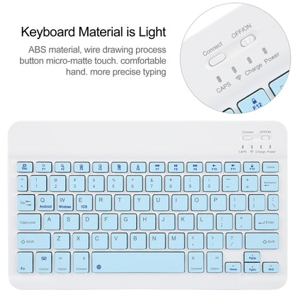 For Huawei MatePad 11 2023 / 2021 Square Button Bluetooth Keyboard Rotatable Holder Leather Case(Sky Blue) - Huawei Keyboard by buy2fix | Online Shopping UK | buy2fix