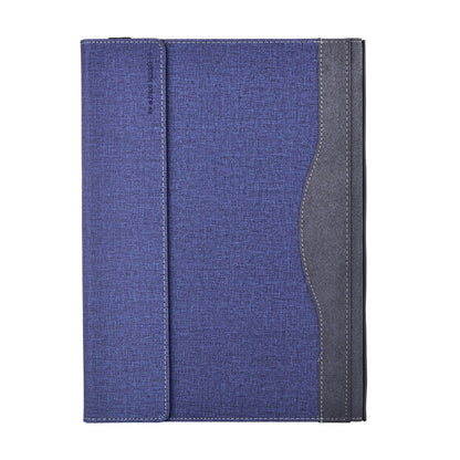 For Lenovo ThinkPad X1 Carbon Gen 10 Cloth Texture Laptop Leather Protective Case(Deep Blue) - Other by buy2fix | Online Shopping UK | buy2fix