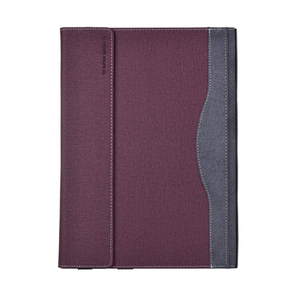 For Lenovo ThinkPad X1 Carbon Gen 8 Cloth Texture Laptop Leather Protective Case(Wine Red) - Other by buy2fix | Online Shopping UK | buy2fix