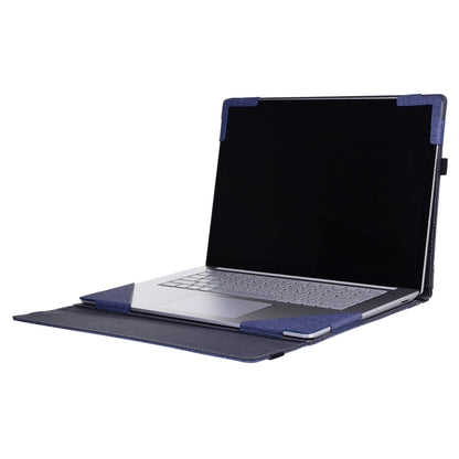 For Lenovo ThinkPad X1 Yoga Gen 6 Cloth Texture Laptop Leather Protective Case(Deep Blue) - Other by buy2fix | Online Shopping UK | buy2fix