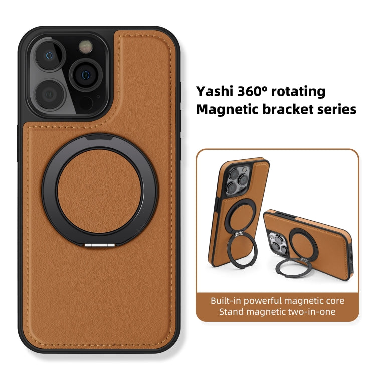 For iPhone 11 Yashi 360 Degree Rotating MagSafe Bracket Phone Case(Black) - iPhone 11 Cases by buy2fix | Online Shopping UK | buy2fix