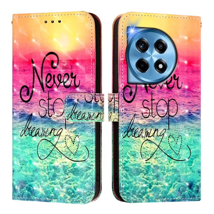 For OnePlus 12 5G Global 3D Painting Horizontal Flip Leather Phone Case(Chasing Dreams) - OnePlus Cases by buy2fix | Online Shopping UK | buy2fix