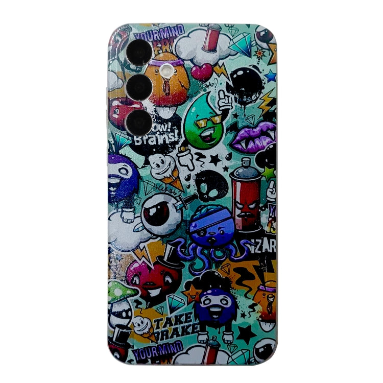 For Samsung Galaxy S24 5G Colored Drawing Pattern TPU Phone Case(Graffiti) - Galaxy S24 5G Cases by buy2fix | Online Shopping UK | buy2fix