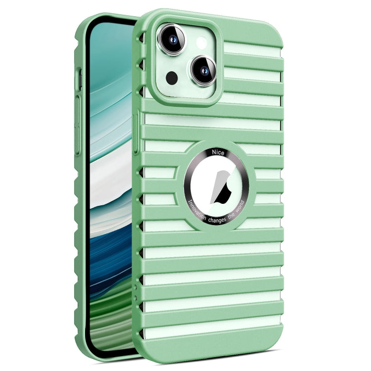 For iPhone 15 Hollow Heat Dissipation MagSafe Magnetic PC Phone Case(Green) - iPhone 15 Cases by buy2fix | Online Shopping UK | buy2fix