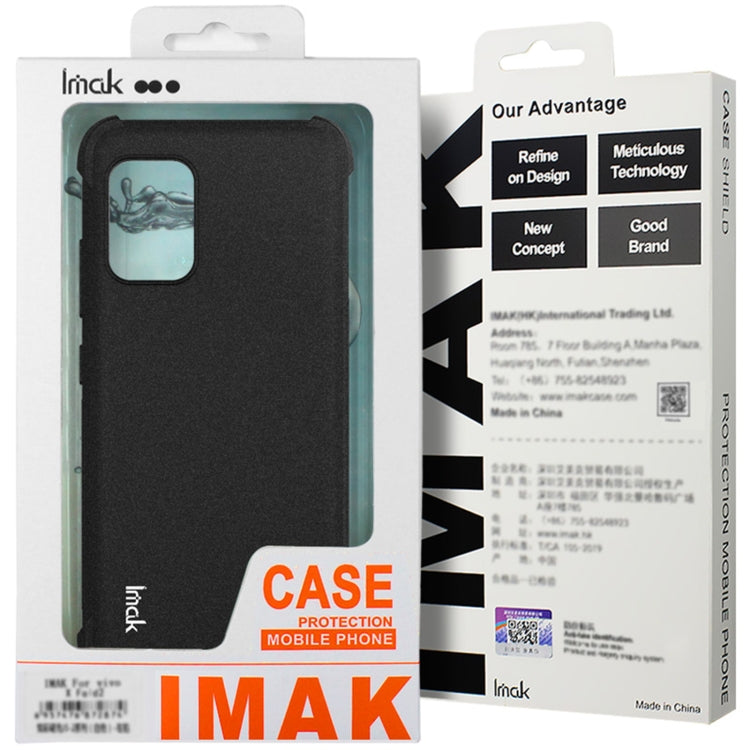 For Motorola Edge 50 Pro imak Shockproof Airbag TPU Phone Case(Matte Black) - Motorola Cases by imak | Online Shopping UK | buy2fix