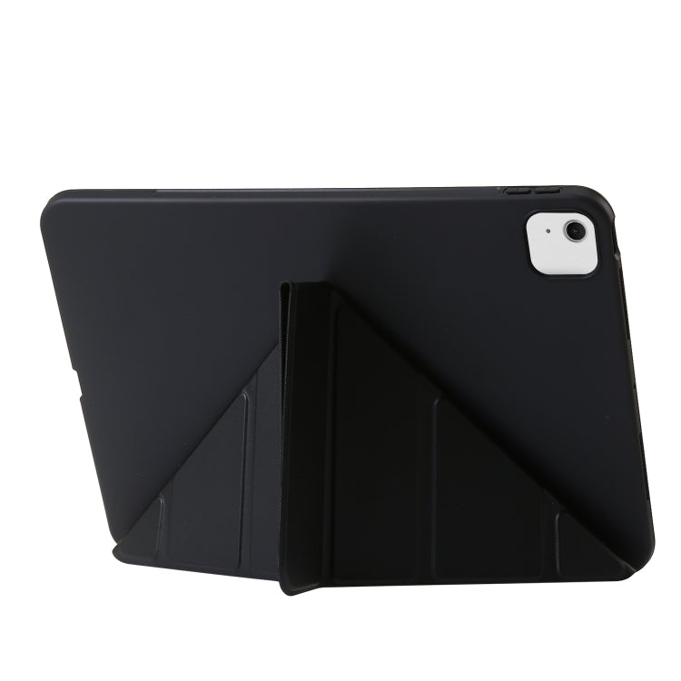 For iPad Air 11 2024 TPU Deformation Flip Leather Tablet Case with Holder(Black) - iPad Air 11 2024 Cases by buy2fix | Online Shopping UK | buy2fix