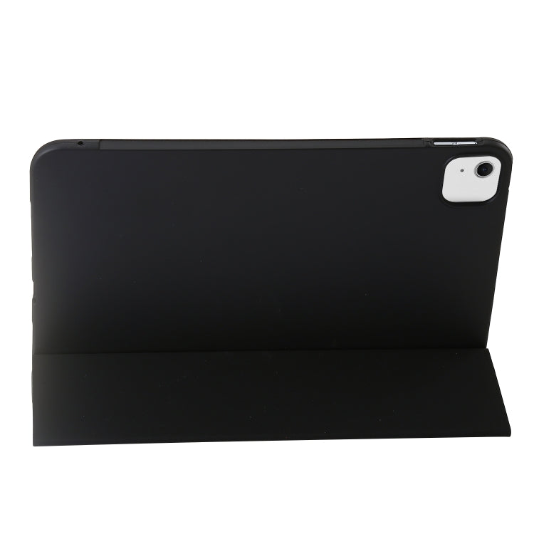 For iPad Air 13 2025 / 2024 Three-fold Holder Flip Tablet Leather Case(Black) - iPad Air 13 2025 / 2024 Cases by buy2fix | Online Shopping UK | buy2fix