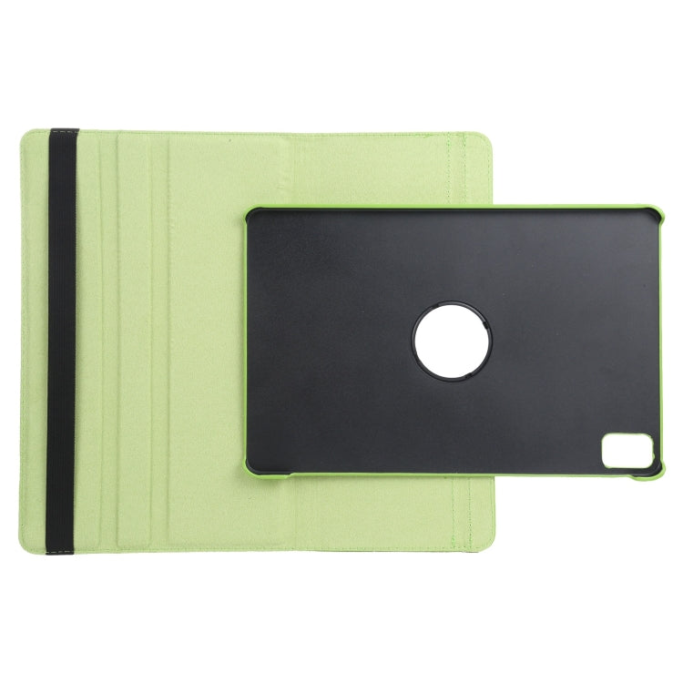 For iPad Pro 13 2024 360 Degree Rotation Litchi Texture Leather Tablet Case with Holder(Green) - iPad Pro 13 2024 Cases by buy2fix | Online Shopping UK | buy2fix