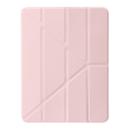 For iPad Air 11 2024 Clear Acrylic Deformation Leather Tablet Case(Pink) - iPad Air 11 2024 Cases by buy2fix | Online Shopping UK | buy2fix