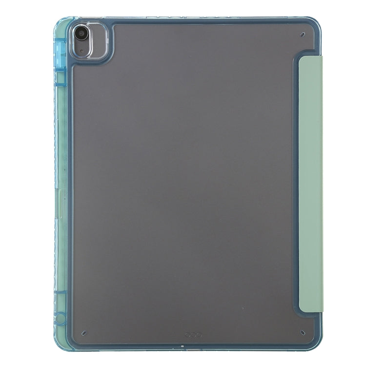 For iPad Air 11 2025 / 2024 Clear Acrylic Deformation Leather Tablet Case(Green) - iPad Air 11 2025 / 2024 Cases by buy2fix | Online Shopping UK | buy2fix