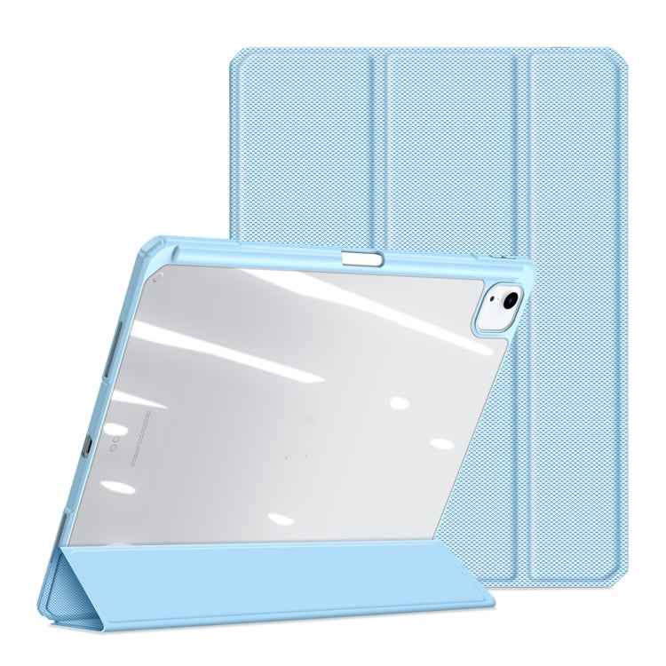 For iPad Air 13 2024 / 2025 DUX DUCIS TOBY Series Antiskid Leather Tablet Case with Sleep / Wake-up Function(Blue) - iPad Air 13 2025 / 2024 Cases by DUX DUCIS | Online Shopping UK | buy2fix