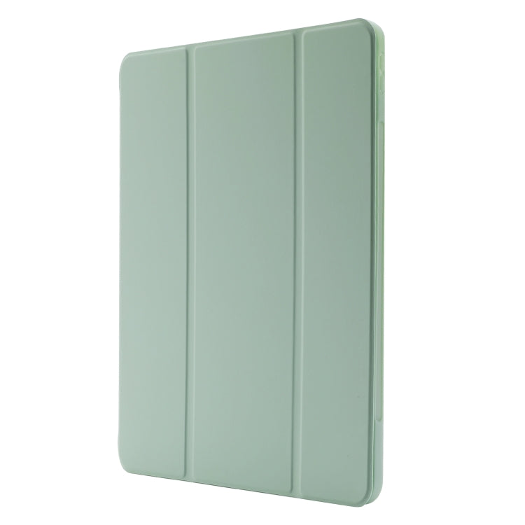 For iPad Pro 11 2024 Skin Feel Tri-fold Leather Tablet Case with Pen Slot(Matcha Green) - iPad Pro 11 2024 Cases by buy2fix | Online Shopping UK | buy2fix