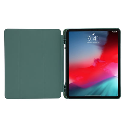 For iPad Air 13 2025 / 2024 Skin Feel Tri-fold Leather Tablet Case with Pen Slot(Light Blue) - iPad Air 13 2025 / 2024 Cases by buy2fix | Online Shopping UK | buy2fix