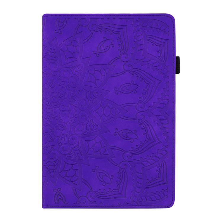 For iPad Pro 13 2024 Calf Texture Embossed Leather Tablet Case(Purple) - iPad Pro 13 2024 Cases by buy2fix | Online Shopping UK | buy2fix