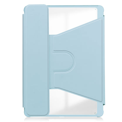 For iPad Pro 13 2024 Transparent Rotation Smart Leather Tablet Case(Sky Blue) - iPad Pro 13 2024 Cases by buy2fix | Online Shopping UK | buy2fix