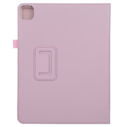 For iPad Air 11 2024 Litchi Texture Solid Color Leather Tablet Case(Pink) - iPad Air 11 2024 Cases by buy2fix | Online Shopping UK | buy2fix