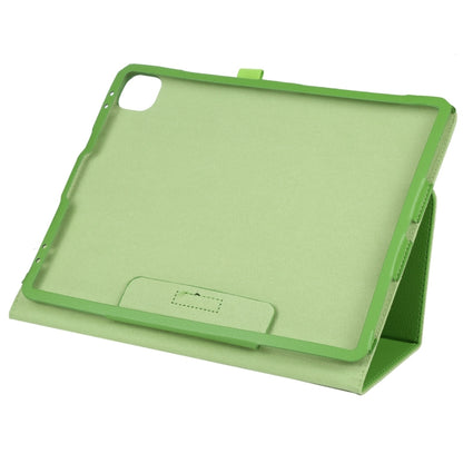 For iPad Pro 13 2024 Litchi Texture Solid Color Leather Tablet Case(Green) - iPad Pro 13 2024 Cases by buy2fix | Online Shopping UK | buy2fix