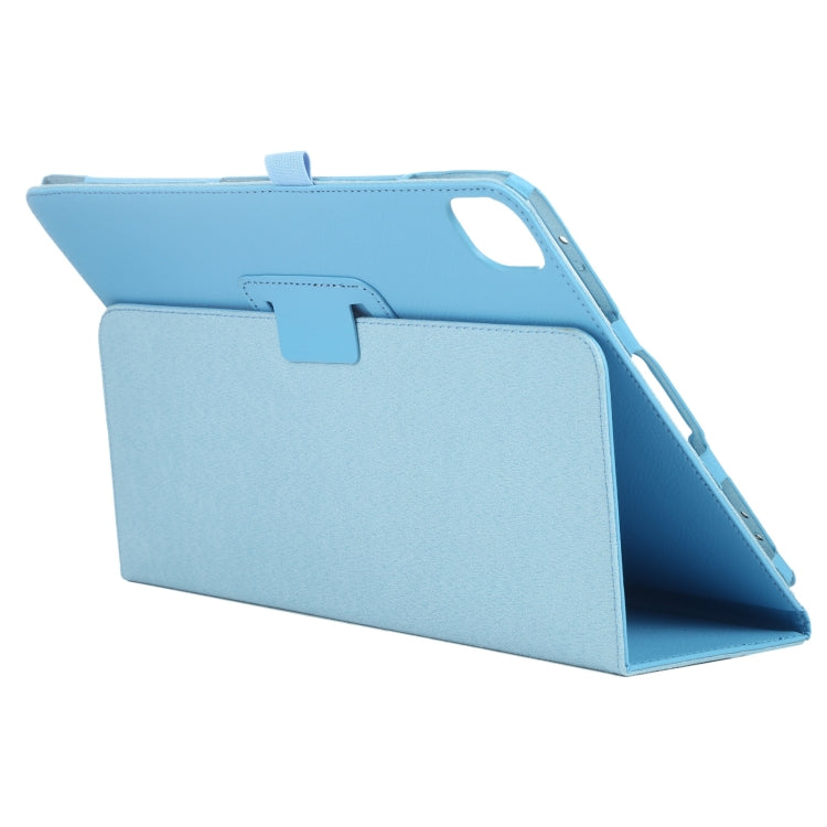 For iPad Pro 13 2024 Litchi Texture Solid Color Leather Tablet Case(Sky Blue) - iPad Pro 13 2024 Cases by buy2fix | Online Shopping UK | buy2fix