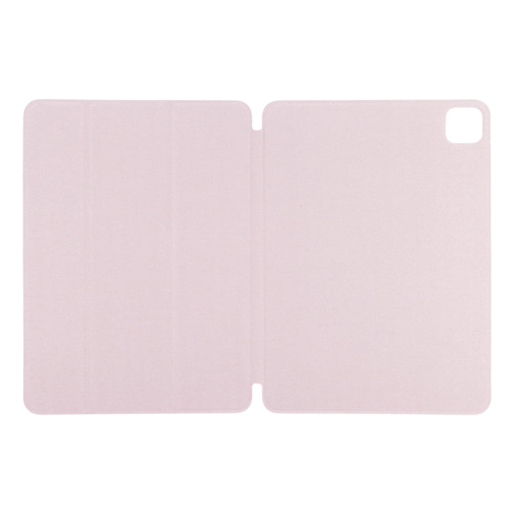 For iPad Pro 13 2024 Double-sided Clip Non-buckle Magnetic PU Smart Tablet Case(Pink) - iPad Air 13 2025 / 2024 Cases by buy2fix | Online Shopping UK | buy2fix