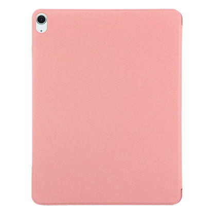 For iPad Air 11 2024 Double-sided Clip Fixed Buckle Magnetic PU Leather Smart Tablet Case(Pink) - iPad Air 11 2024 Cases by buy2fix | Online Shopping UK | buy2fix