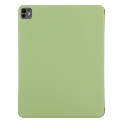 For iPad Pro 11 2024 Double-sided Clip Fixed Buckle Magnetic PU Leather Smart Tablet Case(Grass Green) - iPad Pro 11 2024 Cases by buy2fix | Online Shopping UK | buy2fix