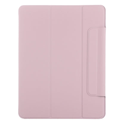 For iPad Air 13 2025 / 2024 Double-sided Clip Fixed Buckle Magnetic PU Leather Smart Tablet Case(Rose Gold) - iPad Air 13 2025 / 2024 Cases by buy2fix | Online Shopping UK | buy2fix