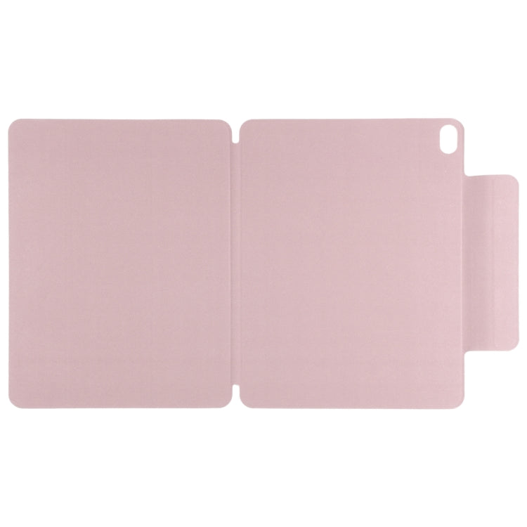 For iPad Air 13 2025 / 2024 Double-sided Clip Fixed Buckle Magnetic PU Leather Smart Tablet Case(Rose Gold) - iPad Air 13 2025 / 2024 Cases by buy2fix | Online Shopping UK | buy2fix