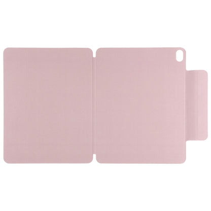 For iPad Air 13 2025 / 2024 Double-sided Clip Fixed Buckle Magnetic PU Leather Smart Tablet Case(Rose Gold) - iPad Air 13 2025 / 2024 Cases by buy2fix | Online Shopping UK | buy2fix