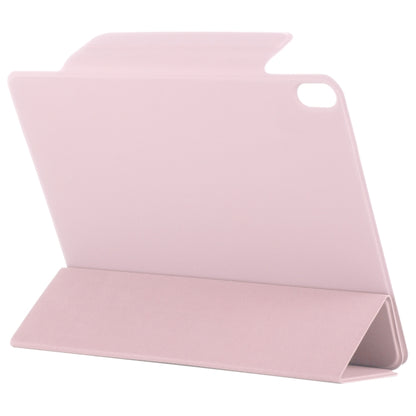 For iPad Air 13 2025 / 2024 Double-sided Clip Fixed Buckle Magnetic PU Leather Smart Tablet Case(Rose Gold) - iPad Air 13 2025 / 2024 Cases by buy2fix | Online Shopping UK | buy2fix