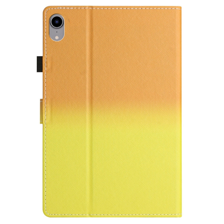 For iPad Pro 11 2024 Stitching Gradient Smart Leather Tablet Case(Orange Yellow) - iPad Pro 11 2024 Cases by buy2fix | Online Shopping UK | buy2fix