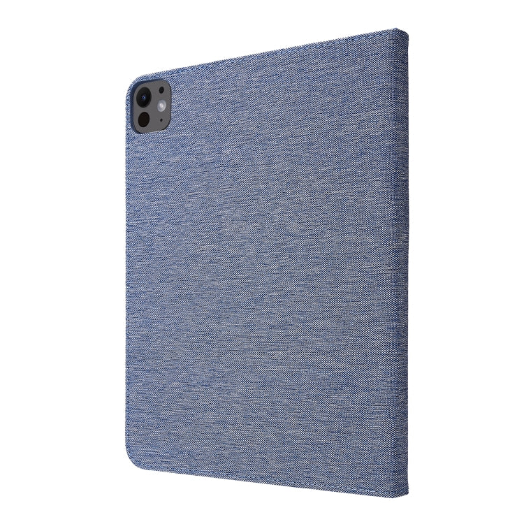 For iPad Air 13 2024 Fabric Leather Tablet Case(Blue) - iPad Air 13 2024 Cases by buy2fix | Online Shopping UK | buy2fix