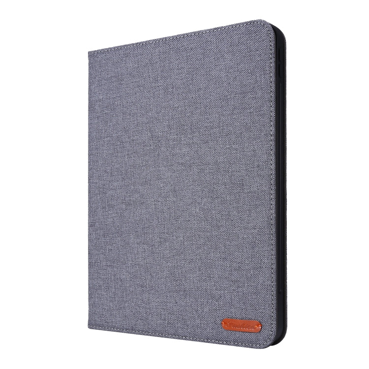 For iPad Air 13 2024 Fabric Leather Tablet Case(Grey) - iPad Air 13 2024 Cases by buy2fix | Online Shopping UK | buy2fix