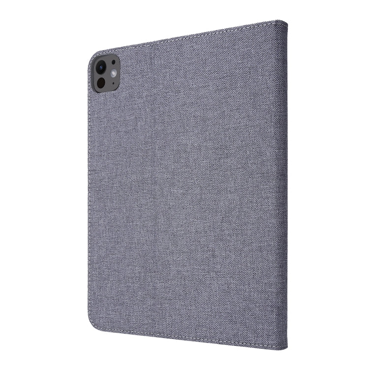 For iPad Air 13 2024 Fabric Leather Tablet Case(Grey) - iPad Air 13 2024 Cases by buy2fix | Online Shopping UK | buy2fix