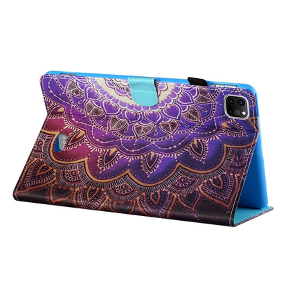 For iPad Pro 11 2024 Coloured Drawing Stitching Smart Leather Tablet Case(Mandala) - iPad Pro 11 2024 Cases by buy2fix | Online Shopping UK | buy2fix