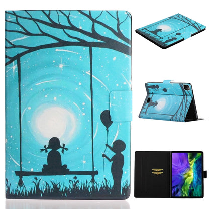 For iPad Pro 11 2024 Voltage Coloured Drawing Smart Leather Tablet Case(Lovers) - iPad Pro 11 2024 Cases by buy2fix | Online Shopping UK | buy2fix