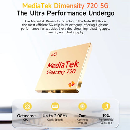 [HK Warehouse] Ulefone Note 18 Ultra, 6GB+256GB, Side Fingerprint, 6.78 inch Android 13 MediaTek Dimensity 720 5G MT6853 Octa Core 2.0GHz, NFC, Network: 5G(Moonlit White) - Ulefone by Ulefone | Online Shopping UK | buy2fix