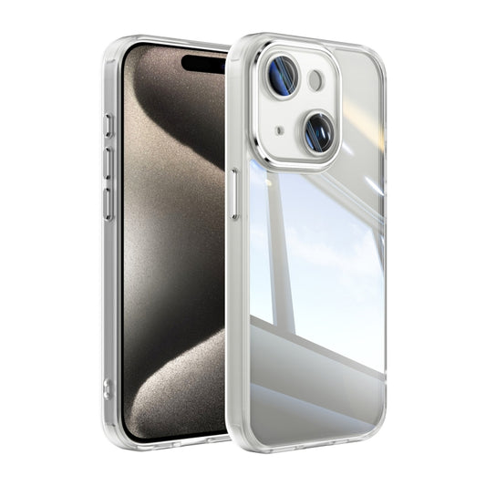 For iPhone 15 Acrylic Hybrid TPU Armor Shockproof Phone Case(Transparent) - iPhone 15 Cases by buy2fix | Online Shopping UK | buy2fix