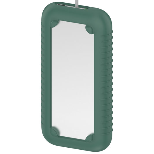 For Apple Vision Pro Accessories Power Bank Storage Silicone Protective Case(Dark Green) - VR Accessories by buy2fix | Online Shopping UK | buy2fix