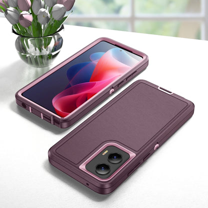 For Motorola Moto G Stylus 5G 2024 Life Waterproof Rugged PC + Silicone Phone Case(Purple + Pink) - Motorola Cases by buy2fix | Online Shopping UK | buy2fix