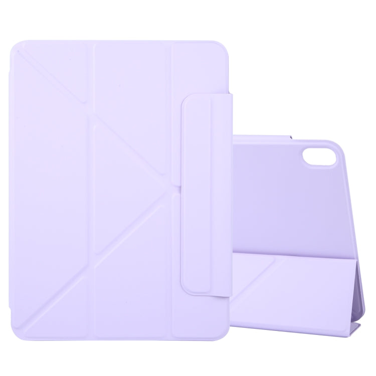 For iPad Air 11 2025 / 2024 Y-Shape Double-sided Clip Magnetic Smart Tablet Case(Purple) - iPad Air 11 2025 / 2024 Cases by buy2fix | Online Shopping UK | buy2fix