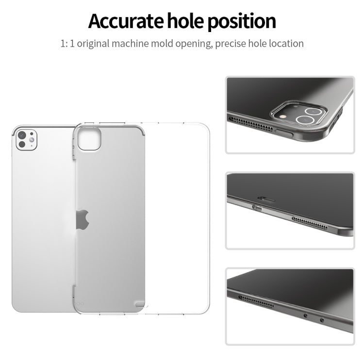 For iPad Pro 11 2024 Shockproof Soft TPU Protective Tablet Case(Transparent) - iPad Pro 11 2024 Cases by buy2fix | Online Shopping UK | buy2fix