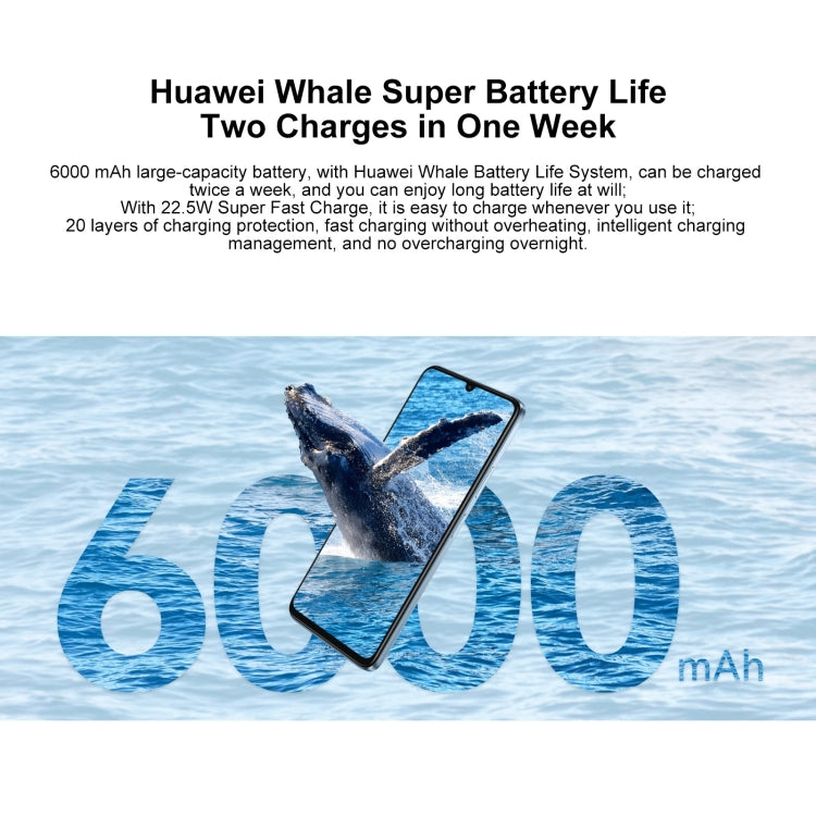 HUAWEI Enjoy 70S, 8GB+128GB, Side Fingerprint Identification, 6.75 inch HarmonyOS 4.2 Octa Core 2.4GHz, Network: 4G, Not Support Google Play(Black) - Huawei Mate & P by Huawei | Online Shopping UK | buy2fix