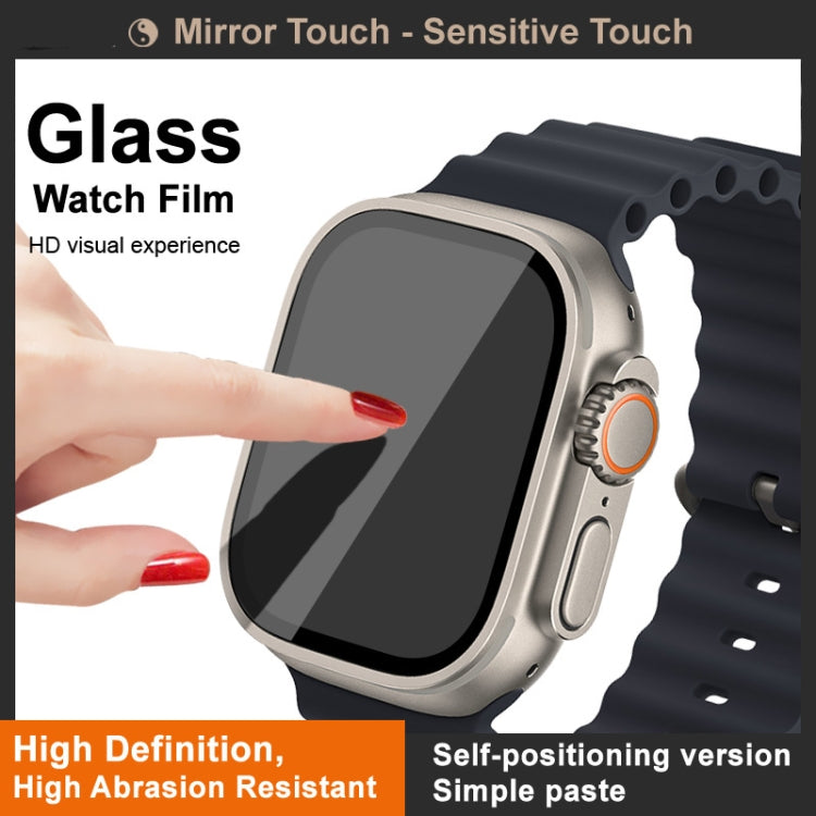 For Apple Watch Ultra 49mm / Ultra 2 49mm IMAK Tempered Glass Watch Protective Film Self-contained Positioning Version - Others by imak | Online Shopping UK | buy2fix