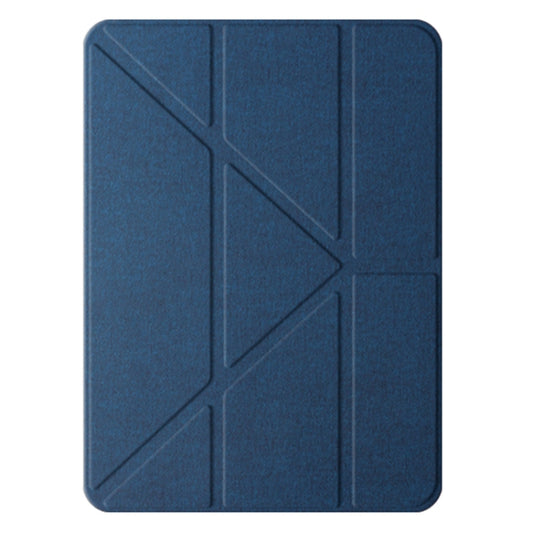 For iPad Air 11 2025 / 2024 Mutural Multi-fold Smart Leather Tablet Case(Blue) - iPad Air 11 2025 / 2024 Cases by Mutural | Online Shopping UK | buy2fix