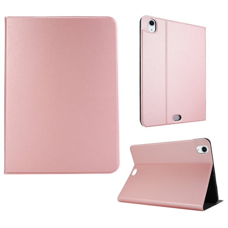 For iPad Air 13 2025 / 2024 Stretch Voltage Plain Leather Smart Tablet Case(Rose Gold) - iPad Air 13 2025 / 2024 Cases by buy2fix | Online Shopping UK | buy2fix